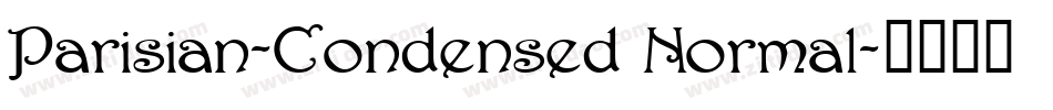 Parisian-Condensed Normal字体转换